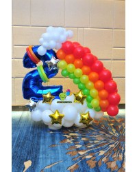 Happy 2nd Birthday Rainbow Design